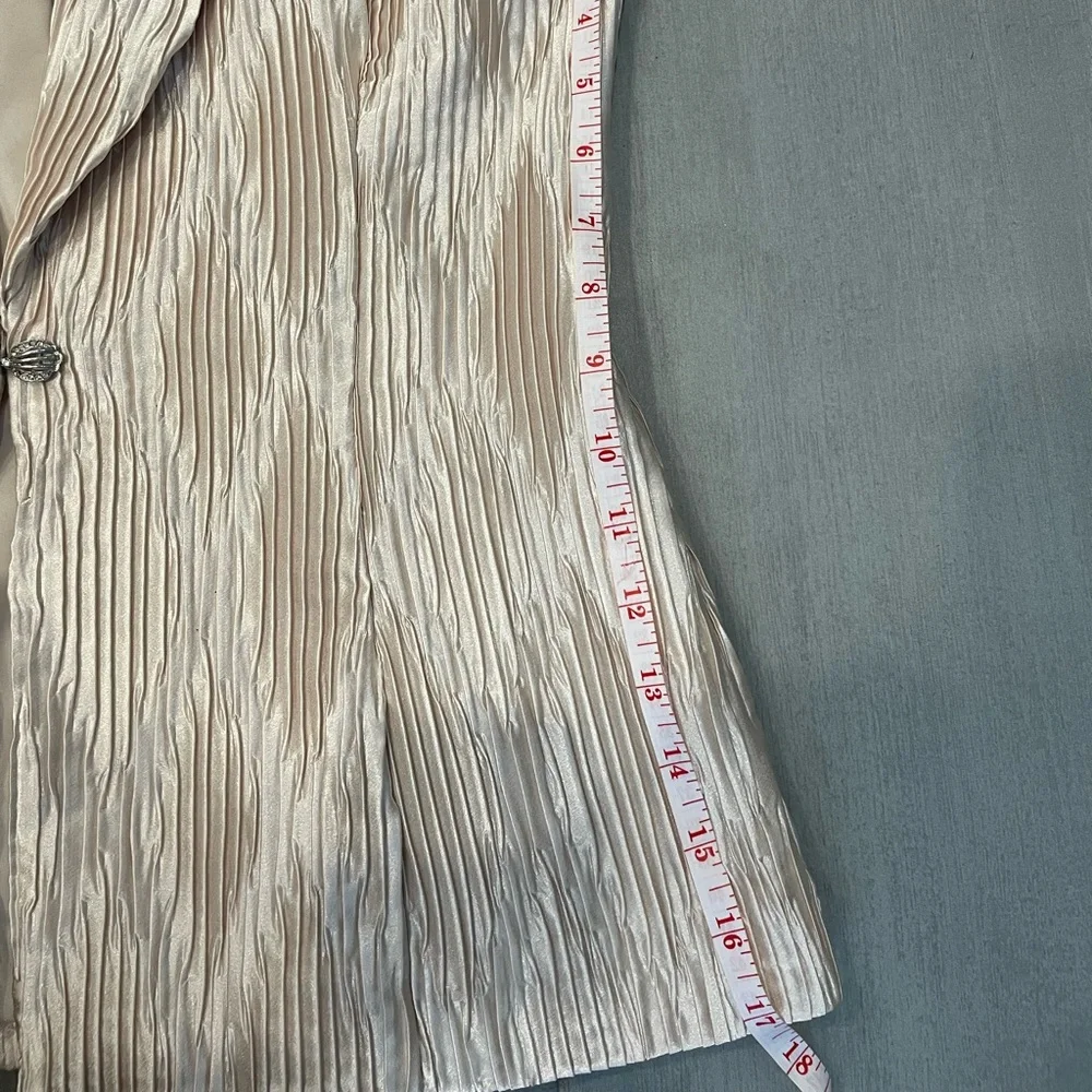 JOSEPH RIBKOFF Gold Dressy Office Night Out Jacket Blazer Size 6 - Picture 8 of 9